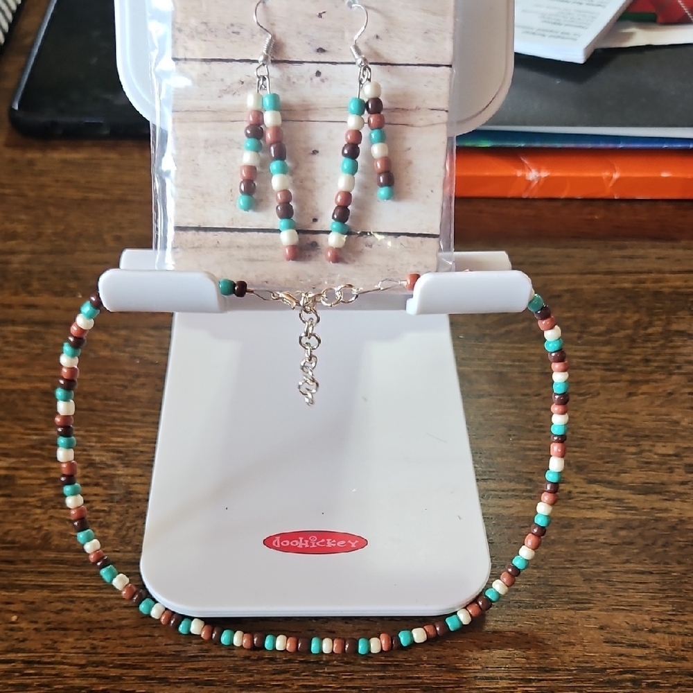 Handmade Multicolor Beaded Jewelry Set